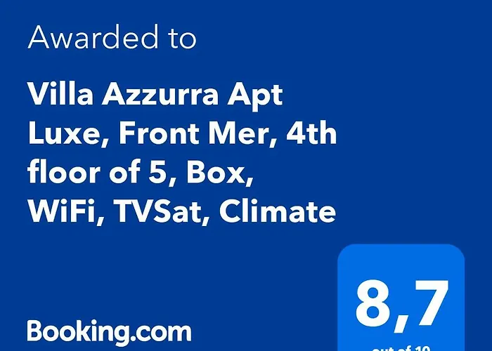 Azzurra Luxe, Front Mer, 4th Floor Of 5, Wifi, Tvsat, Climate Menton